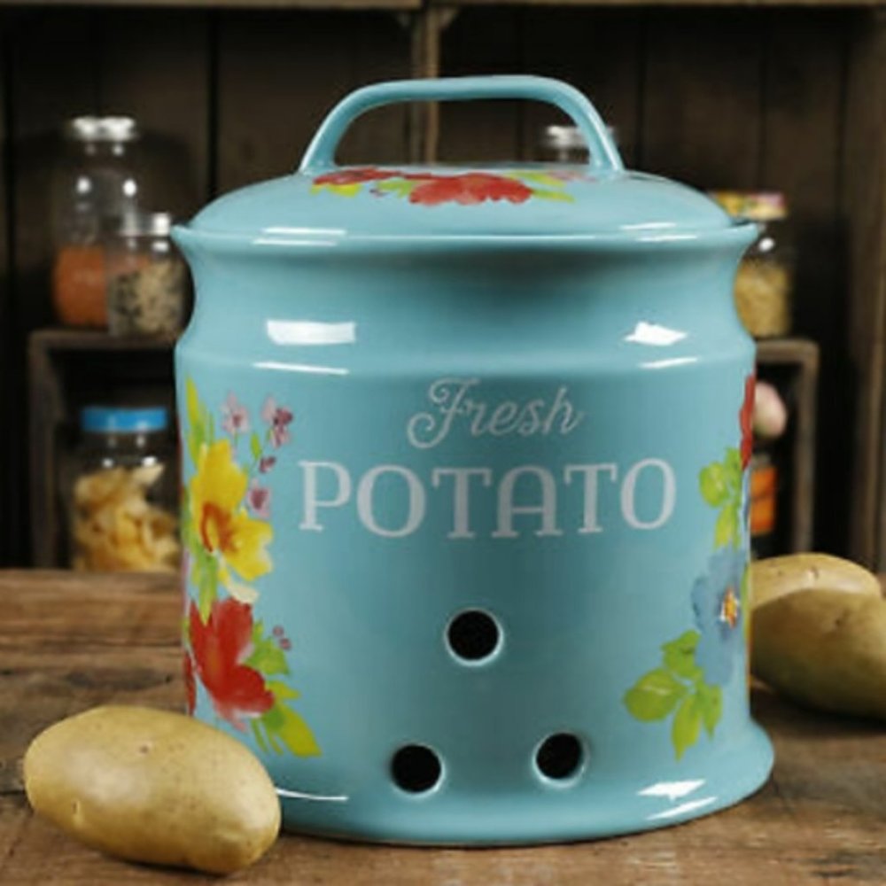 pioneer woman potato jar no lid